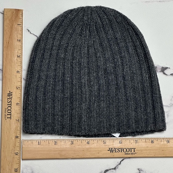 Polo Ralph Lauren Men’s Winter Beanie Hat Wool Blend Uncuffed Ribbed Gray NWT OS - Picture 5 of 16
